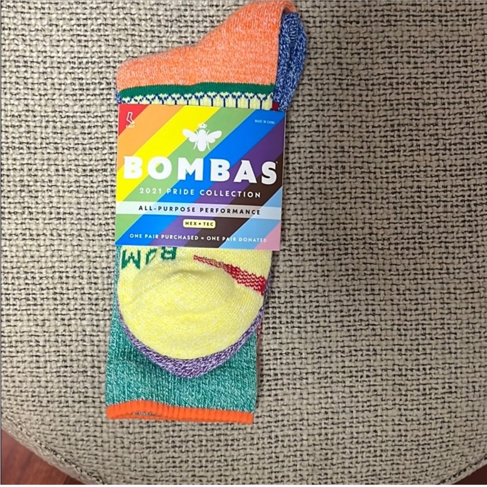 COPY - 2 PAIR BOMBAS CALF SOCK 2021 PRIDE COLLECTION 🌈 Two pairs for $22 plus s…